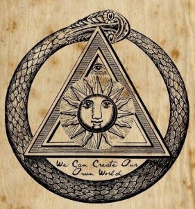 simbolo alchemico sole triangolo serpente