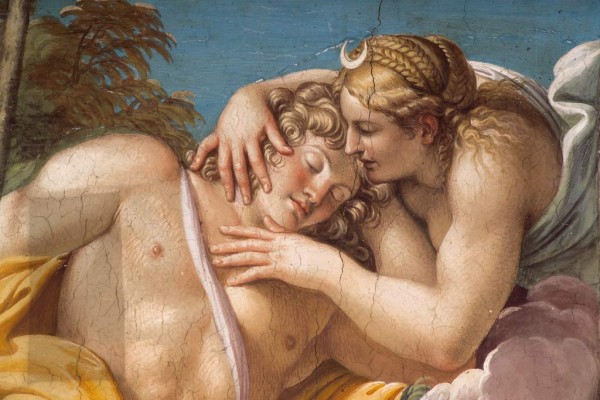 Diana e Endimione, Galleria dei Carracci,, 1597 -1605 - Simbolismo erotico lunare tra il  sonno, il sogno e la rimozione