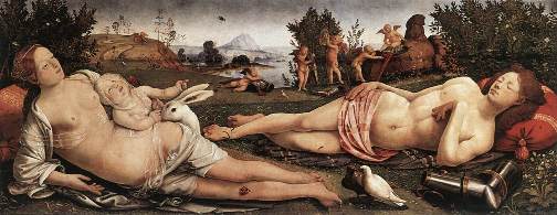 Venere Marte e Cupido,  Piero di Cosimo 1490-ca