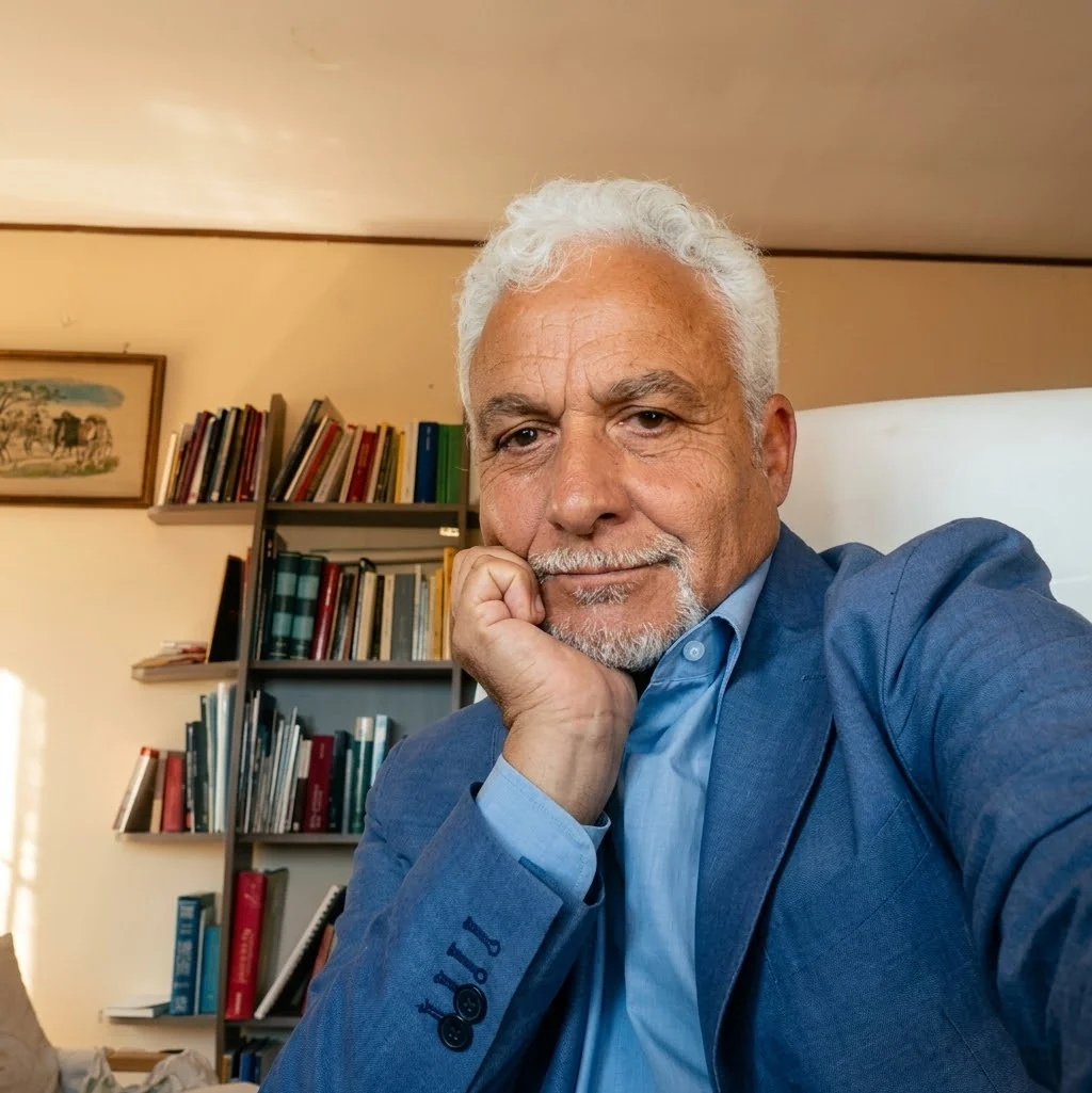 Il dott. Pier Pietro Brunelli nel suo studio